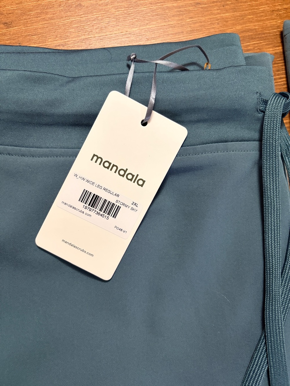 Mandala Women's Wide Leg Jumpsuit in Teal - Picture 2 of 4